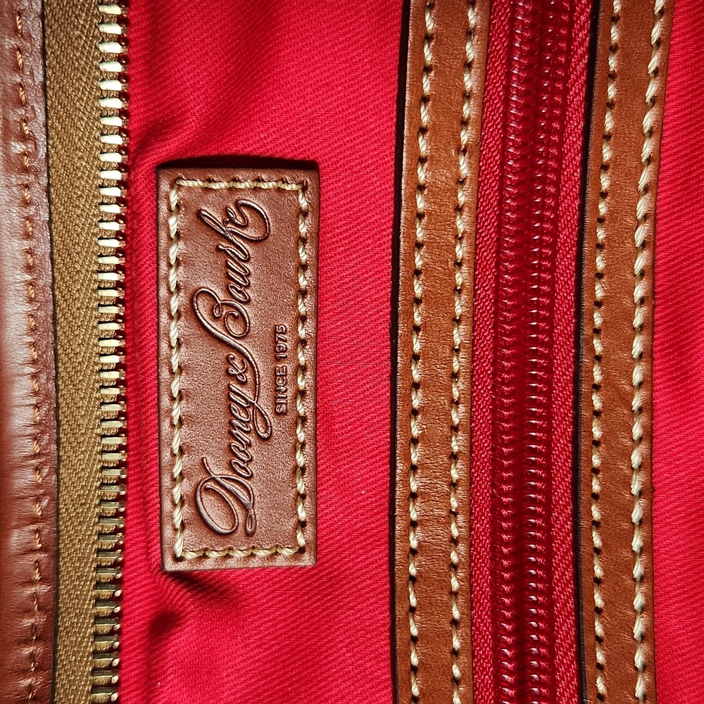 NEW! Dooney & Bourke K2097873 Ivory and Tan Leather Large Tote - Picture 10 of 15